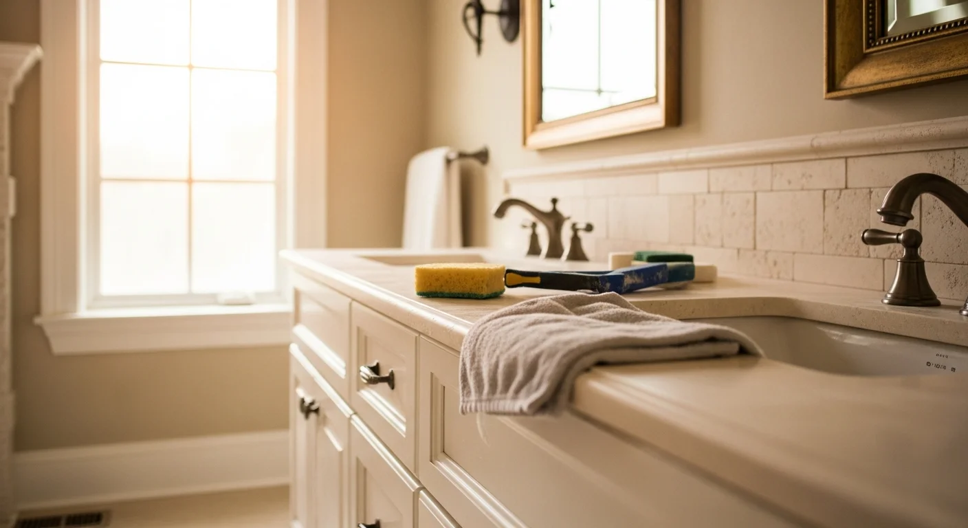 Marble and natural stone bathroom installation with professional finishing