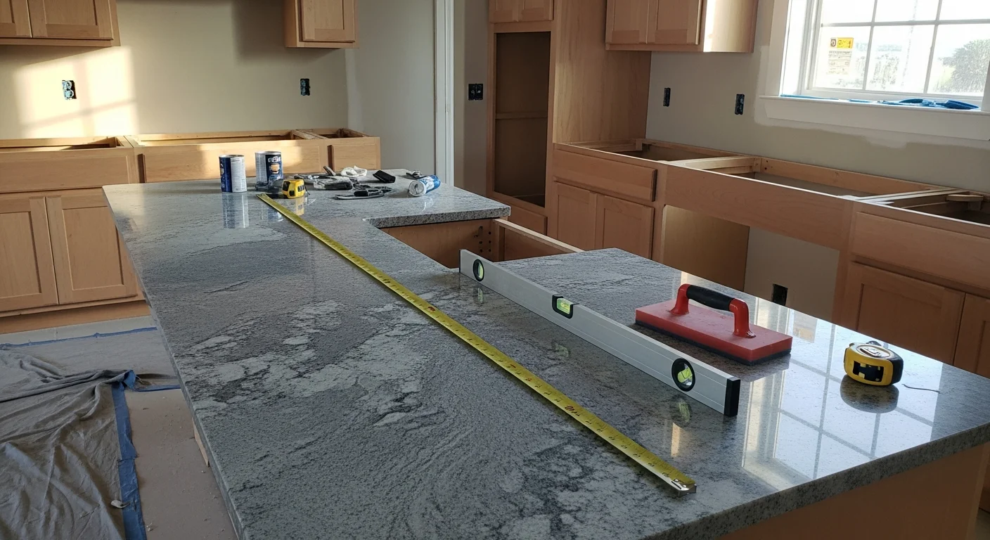 Remodeled kitchen interior in a St. Augustine, FL home featuring new cabinetry, updated countertops, and modern fixtures. The space shows an open layout with moisture-appropriate finishes suited to coastal Florida living.